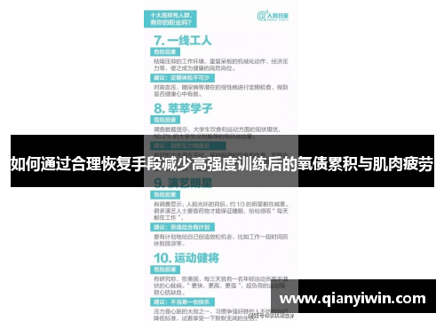 如何通过合理恢复手段减少高强度训练后的氧债累积与肌肉疲劳